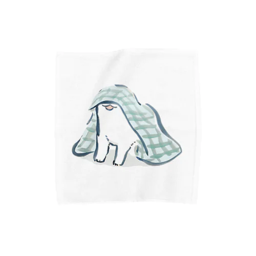 ブランケットで遊ぶわんこさん Towel Handkerchief