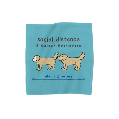 ソーシャルディスタンス Towel Handkerchief