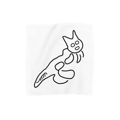 Msize　ナスカの地上絵の猫　ゆるゆるナスカネコ　 タオルハンカチ