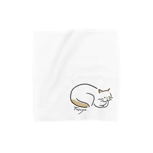 香箱座りシェリ Towel Handkerchief