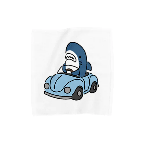 運転を覚えたサメ2021 Towel Handkerchief