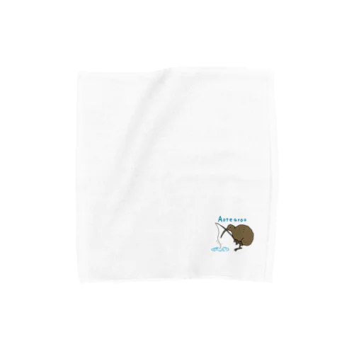 釣りを楽しむキウイバード Towel Handkerchief