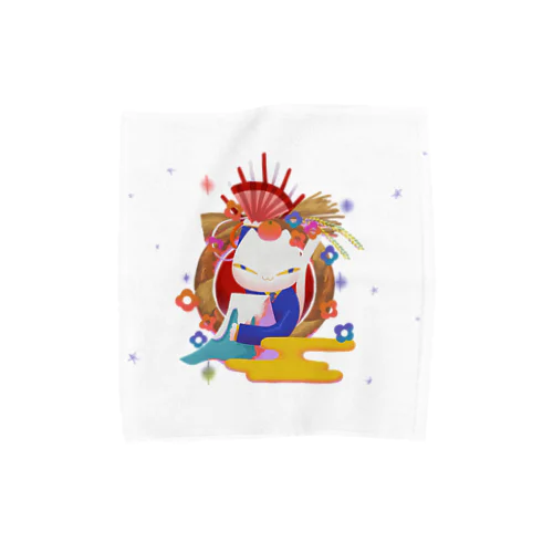 めでたいねこ キラキラver. Towel Handkerchief