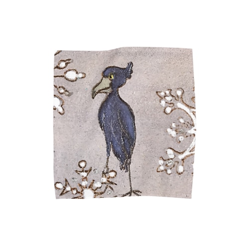 鳥の呼吸　ハシビロコウ先輩 Towel Handkerchief