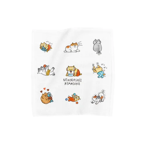 ねこらしいにゃんすけ Towel Handkerchief