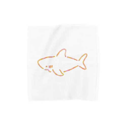 わりとシンプルなサメ2021ピンク系Ver. Towel Handkerchief
