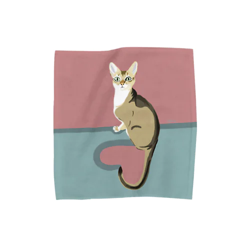 Singapura cat Towel Handkerchief