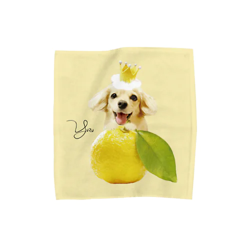 Yuzu クリームイエローM Towel Handkerchief