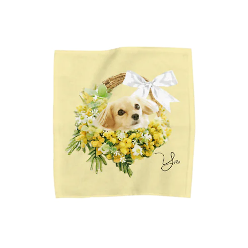 Yuzu クリームイエローM Towel Handkerchief