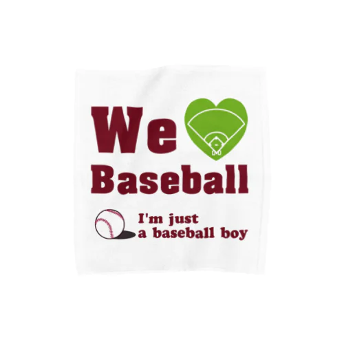 We love Baseball(レッド) Towel Handkerchief