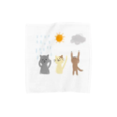 てんきよほう　にゃんこ Towel Handkerchief