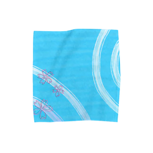 水面の桜 Towel Handkerchief