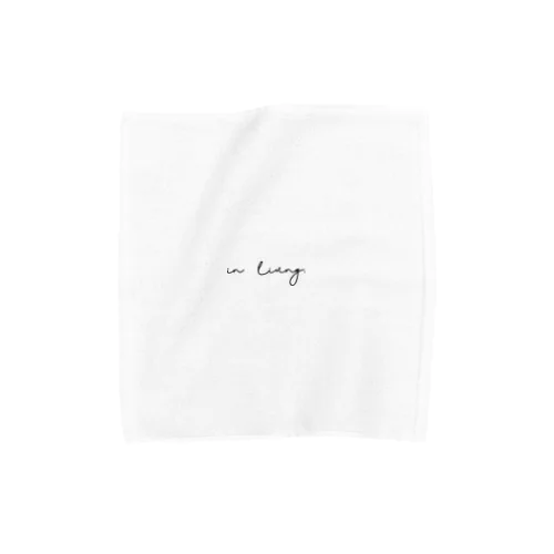 in living. BASIC LOGO Towel Handkerchief