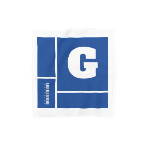 青のG.M Towel Handkerchief