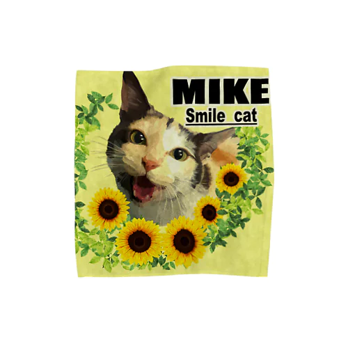 Smile cat タオルハンカチ