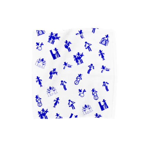 Country Music Pictogram mini Towel Handkerchief