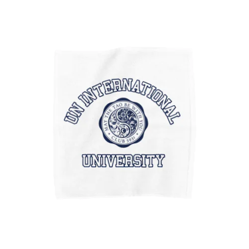 UN INTERNATIONAL UNIVERSITY （NAVY PRINT） タオルハンカチ