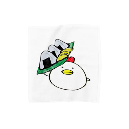 にわとりとおにぎりたくわん Towel Handkerchief