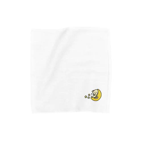 白ラブとお月さま Towel Handkerchief