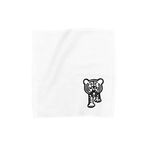 白黒のトラくん Towel Handkerchief