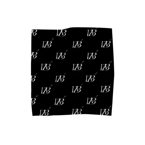 BW/black Towel Handkerchief