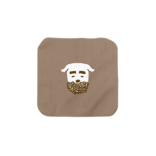 ヒゲノジョウ MOCHA Towel Handkerchief