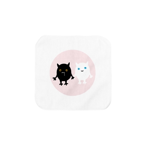 しろくろモンスターちゃん Towel Handkerchief