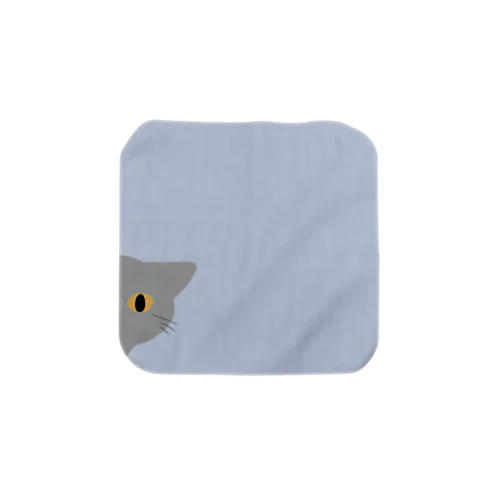 ねこはみた　うす灰ねこタオル　Sサイズ Towel Handkerchief