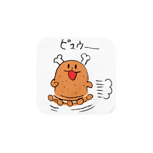 走るよ肉ボーン Towel Handkerchief