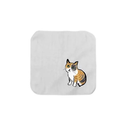 座り猫 Towel Handkerchief