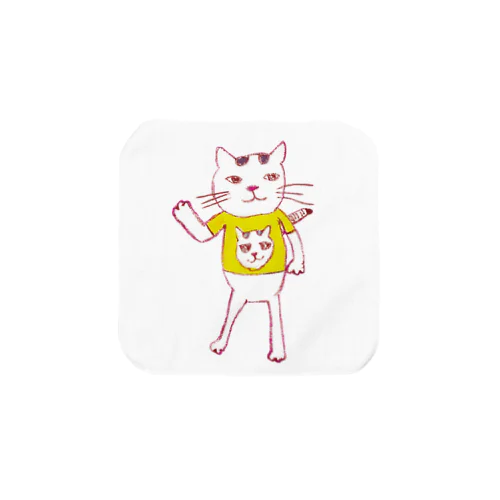 こんなふうに見えるニャン（ねこシンプル）【復刻シリーズ】 Towel Handkerchief