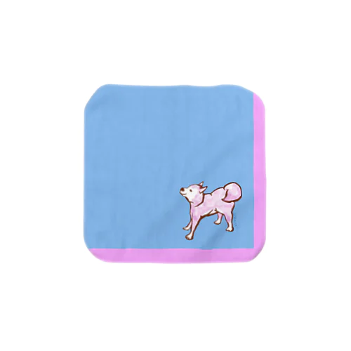 ももいろ柴犬 Towel Handkerchief