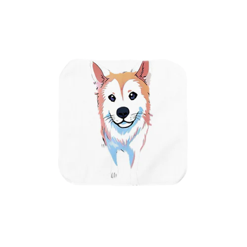 秋田犬あくびちゃんイラスト Towel Handkerchief