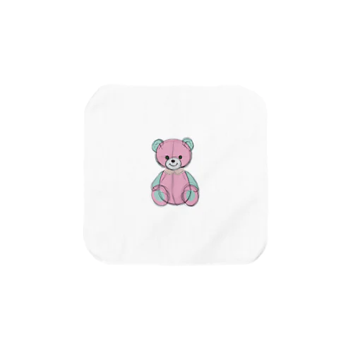 Pink Bear Towel Handkerchief