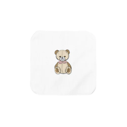 Cream Bear Towel Handkerchief