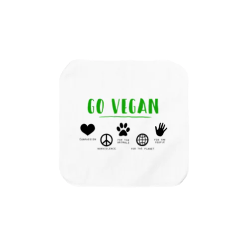 GO VEGAN - タオル Towel Handkerchief