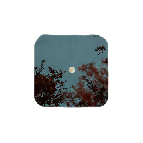 お守りハンカチ_moon_bluegray Towel Handkerchief