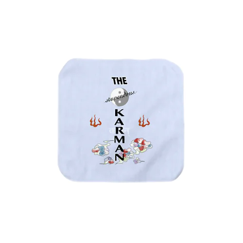 大いなる業(karman) blue Towel Handkerchief