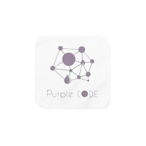 Purple Code オフィシャルロゴ タオルハンカチ