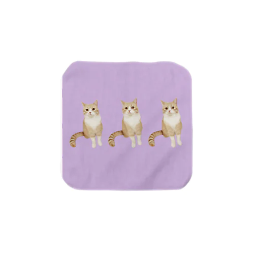 分身する猫 Towel Handkerchief