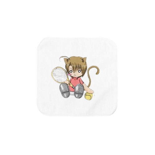 テニスと猫 Towel Handkerchief