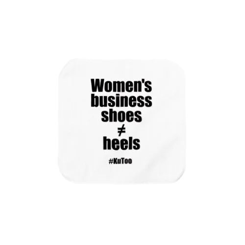 「Women's business shoes ≠ heels」 タオルハンカチ※配送日にご注意ください。 タオルハンカチ