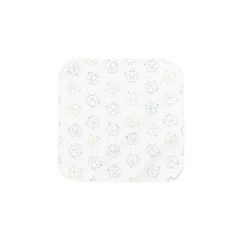 カラフルこぶた小 Towel Handkerchief