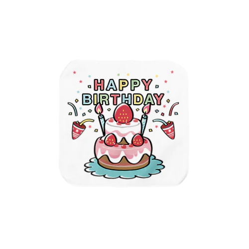 CT61HAPPY BRITHDAY  Towel Handkerchief