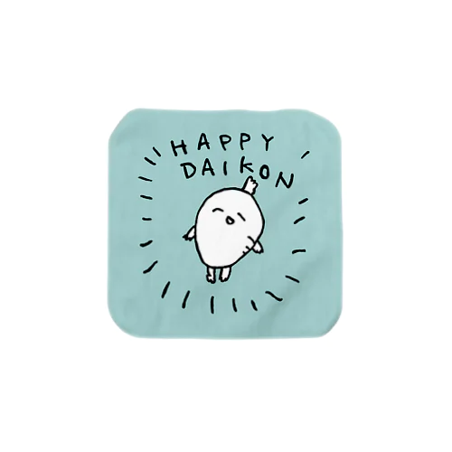 HAPPY DAIKON Towel Handkerchief