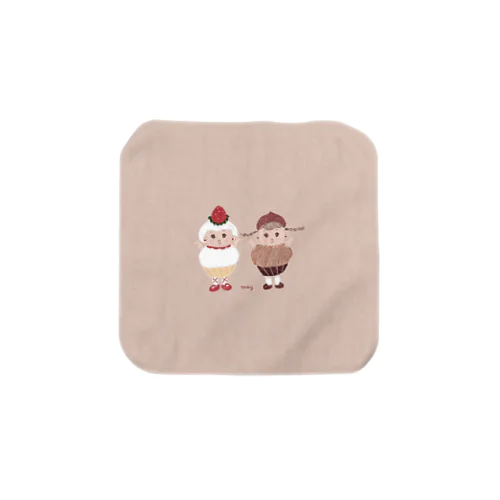 ストロベリー・ショートちゃんとモン・ブランちゃん Towel Handkerchief