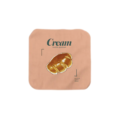 Cream/ピンク Towel Handkerchief