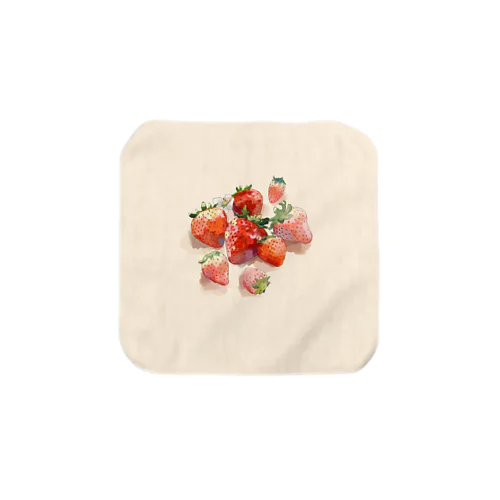 おいしいイチゴ Towel Handkerchief