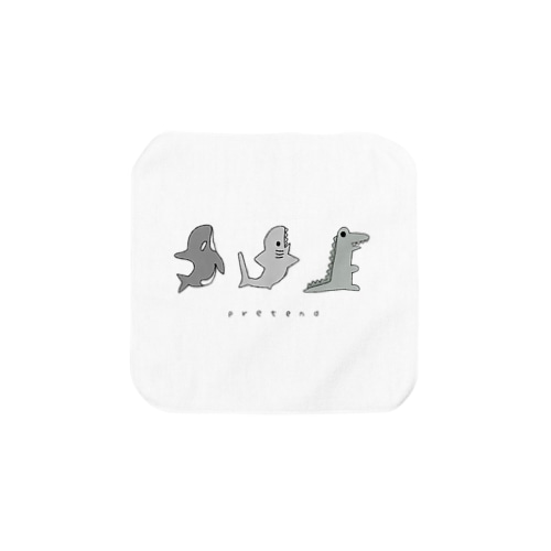サメさんと仲間たちpretend Towel Handkerchief
