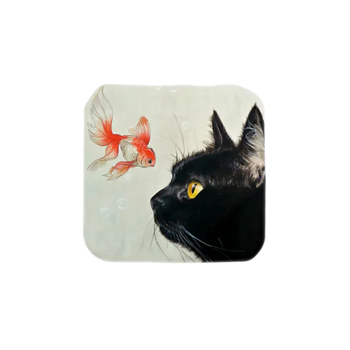 金魚と黒猫 Towel Handkerchief